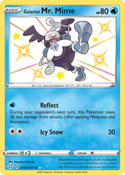 Galarian Mr. Mime z edície Shining Fates Shiny Vault, karta č.SV020