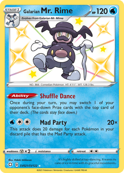 Galarian Mr. Rime z edície Shining Fates Shiny Vault, karta č.SV021