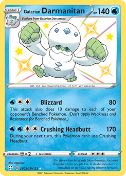 Galarian Darmanitan z edície Shining Fates Shiny Vault, karta č.SV024