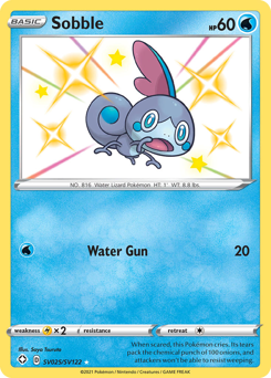 Sobble z edície Shining Fates Shiny Vault, karta č.SV025