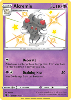 Alcremie z edície Shining Fates Shiny Vault, karta č.SV058