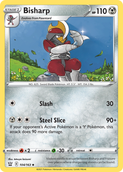 Bisharp z edície Battle Styles, karta č.104