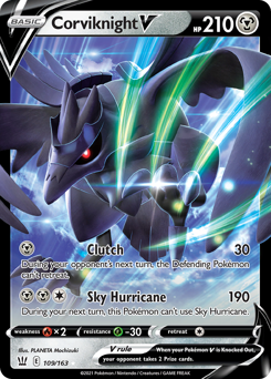 Corviknight V z edície Battle Styles, karta č.109