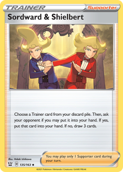 Sordward & Shielbert z edície Battle Styles, karta č.135