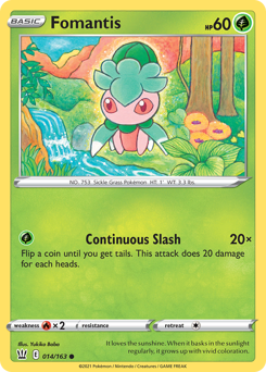 Fomantis z edície Battle Styles, karta č.14