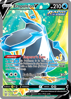 Empoleon V z edície Battle Styles, karta č.145