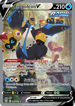 Empoleon V z edície Battle Styles, karta č.146
