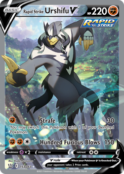 Rapid Strike Urshifu V z edície Battle Styles, karta č.153
