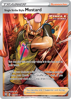 Single Strike Style Mustard z edície Battle Styles, karta č.163
