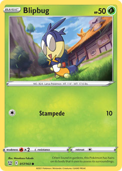 Blipbug z edície Battle Styles, karta č.17