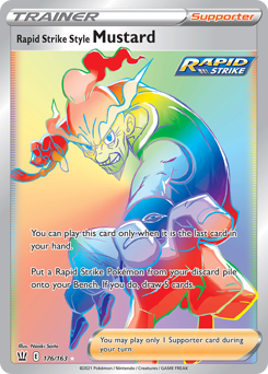 Rapid Strike Style Mustard z edície Battle Styles, karta č.176