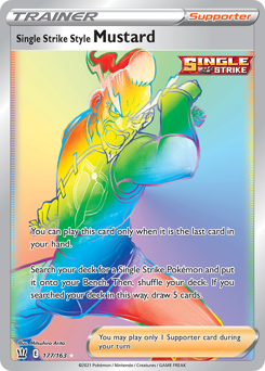 Single Strike Style Mustard z edície Battle Styles, karta č.177