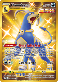 Houndoom z edície Battle Styles, karta č.179