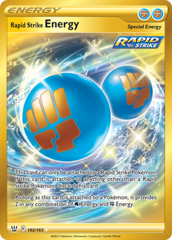 Rapid Strike Energy z edície Battle Styles, karta č.182