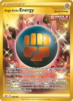 Single Strike Energy z edície Battle Styles, karta č.183