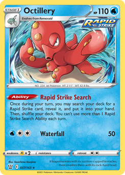 Octillery z edície Battle Styles, karta č.37