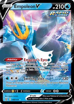 Empoleon V z edície Battle Styles, karta č.40