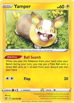 Yamper z edície Battle Styles, karta č.52