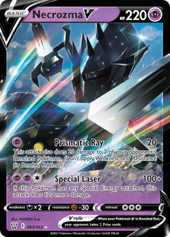 Necrozma V z edície Battle Styles, karta č.63