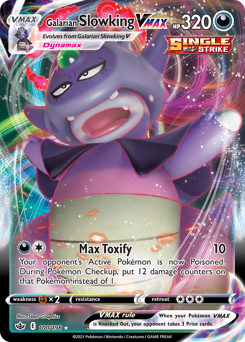 Galarian Slowking VMAX z edície Chilling Reign, karta č.100