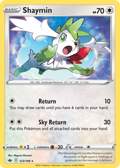 Shaymin z edície Chilling Reign, karta č.123