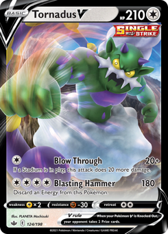 Tornadus V z edície Chilling Reign, karta č.124