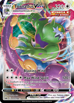 Tornadus VMAX z edície Chilling Reign, karta č.125
