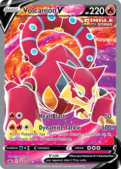 Volcanion V z edície Chilling Reign, karta č.162