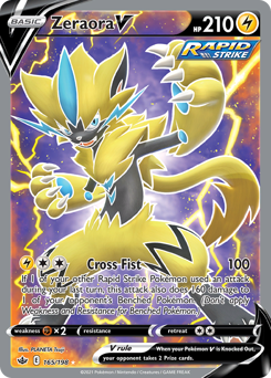 Zeraora V z edície Chilling Reign, karta č.165