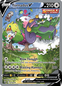 Tornadus V z edície Chilling Reign, karta č.185
