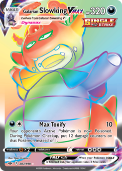 Galarian Slowking VMAX z edície Chilling Reign, karta č.207