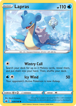 Lapras z edície Chilling Reign, karta č.29