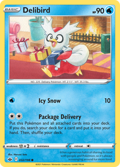 Delibird z edície Chilling Reign, karta č.32