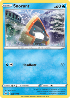 Snorunt z edície Chilling Reign, karta č.35