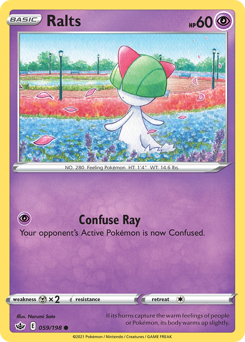 Ralts z edície Chilling Reign, karta č.59