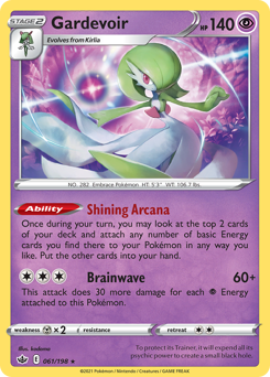 Gardevoir z edície Chilling Reign, karta č.61