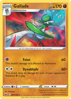 Gallade z edície Chilling Reign, karta č.81