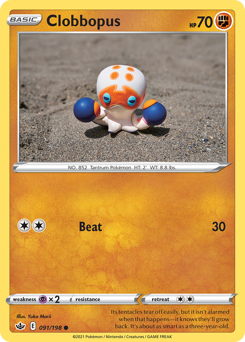 Clobbopus z edície Chilling Reign, karta č.91