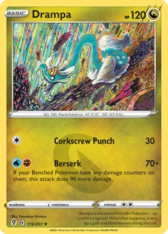 Drampa z edície Evolving Skies, karta č.119