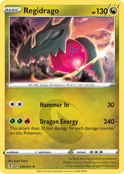 Regidrago z edície Evolving Skies, karta č.124