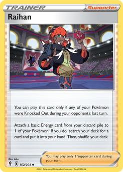 Raihan z edície Evolving Skies, karta č.152