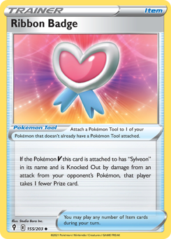Ribbon Badge z edície Evolving Skies, karta č.155