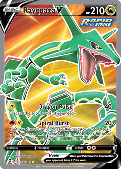 Rayquaza V z edície Evolving Skies, karta č.193