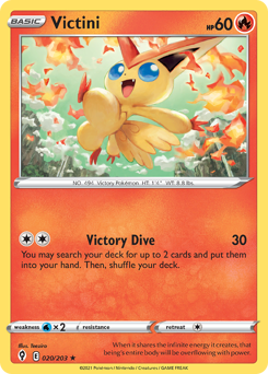 Victini z edície Evolving Skies, karta č.20