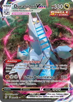 Duraludon VMAX z edície Evolving Skies, karta č.220