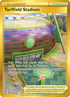 Turffield Stadium z edície Evolving Skies, karta č.234