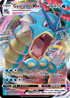 Gyarados VMAX z edície Evolving Skies, karta č.29