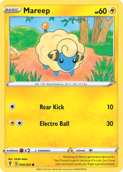 Mareep z edície Evolving Skies, karta č.54
