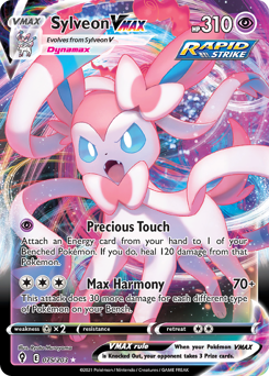 Sylveon VMAX z edície Evolving Skies, karta č.75
