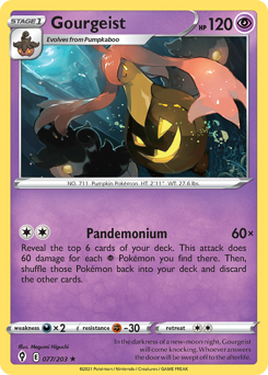 Gourgeist z edície Evolving Skies, karta č.77
